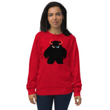 Monstrous Flagship Unisex Organic Sweatshirt (Black Monster)