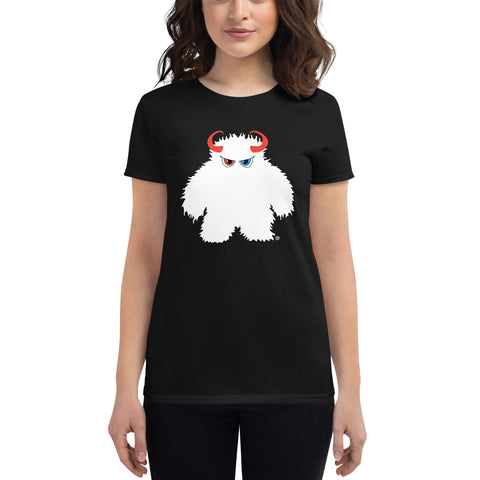 Monstrous Flagship Women's Short Sleeve T-shirt (White Monster)